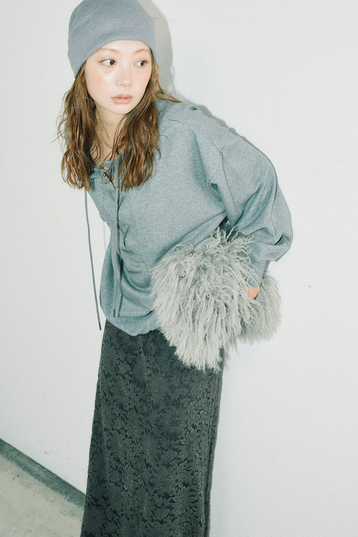 [予約/SET]レースアップスウェットPO+ソフトファブリックレースSK(2set)