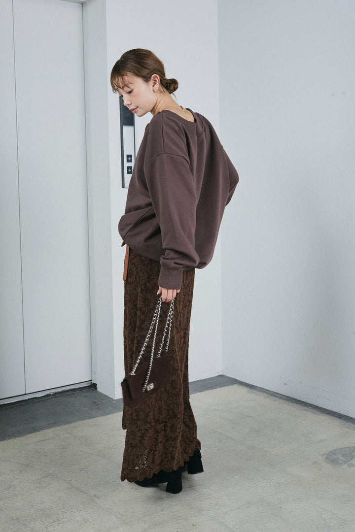 [予約/SET]レースアップスウェットPO+ソフトファブリックレースSK(2set)