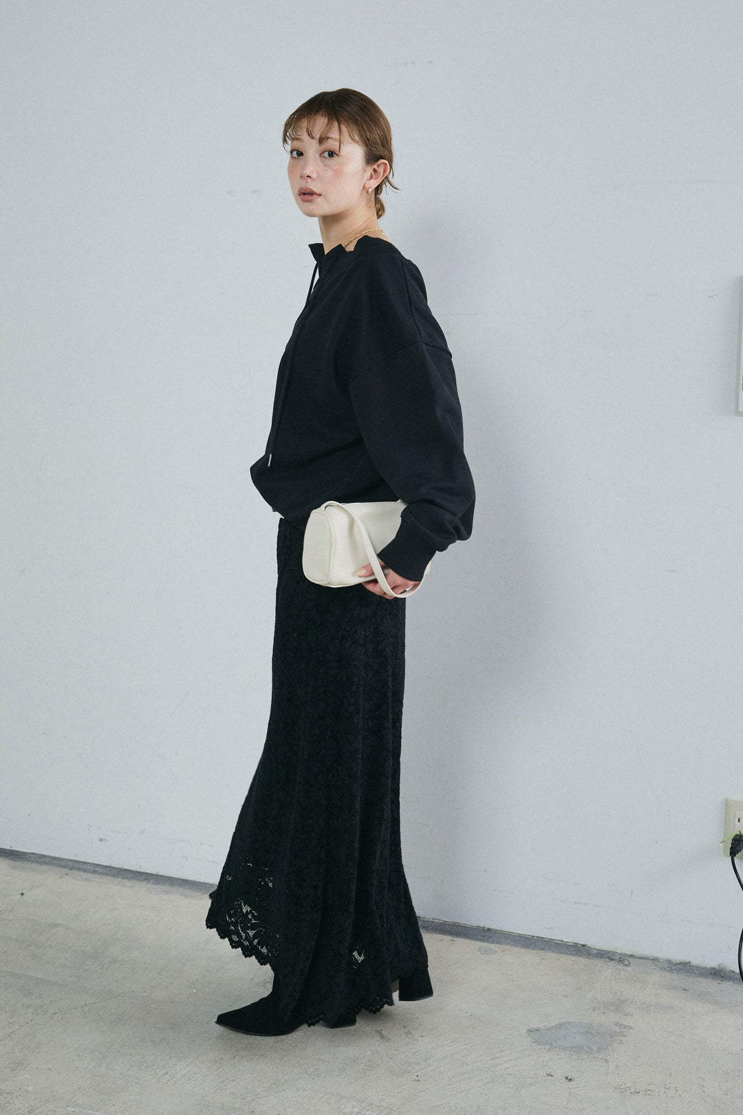 [予約/SET]レースアップスウェットPO+ソフトファブリックレースSK(2set)