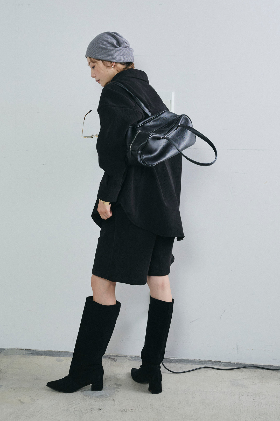 [予約/SET]襟付きコーデュロイポケットシャツ+リラックスコーデュロイハーフパンツ(2set)