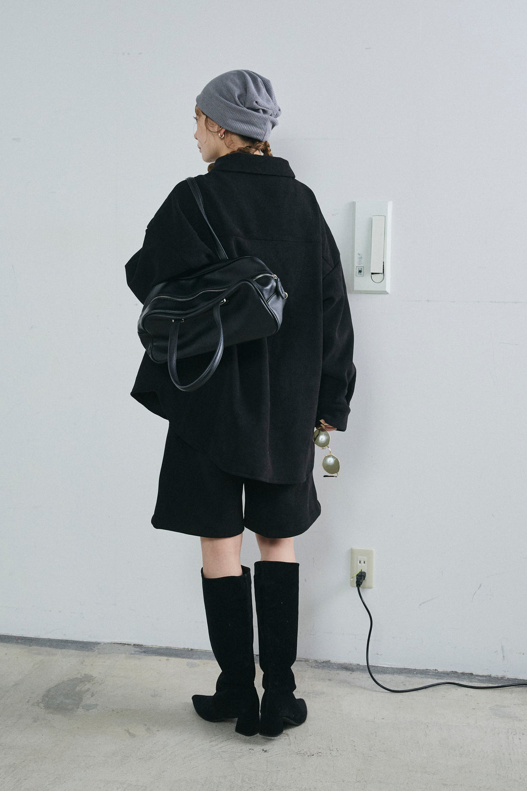 [予約/SET]襟付きコーデュロイポケットシャツ+リラックスコーデュロイハーフパンツ(2set)