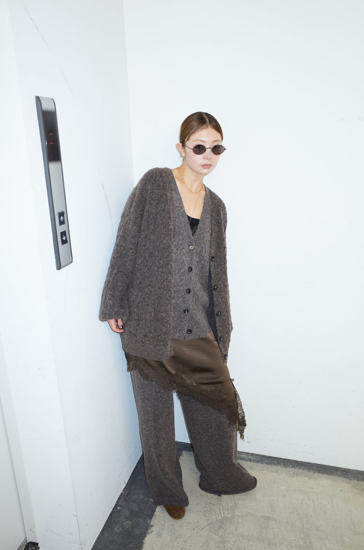 [予約/SET]エブリデイ3ピースニットアップ+アシンメトリーレースロングキャミ(2set)