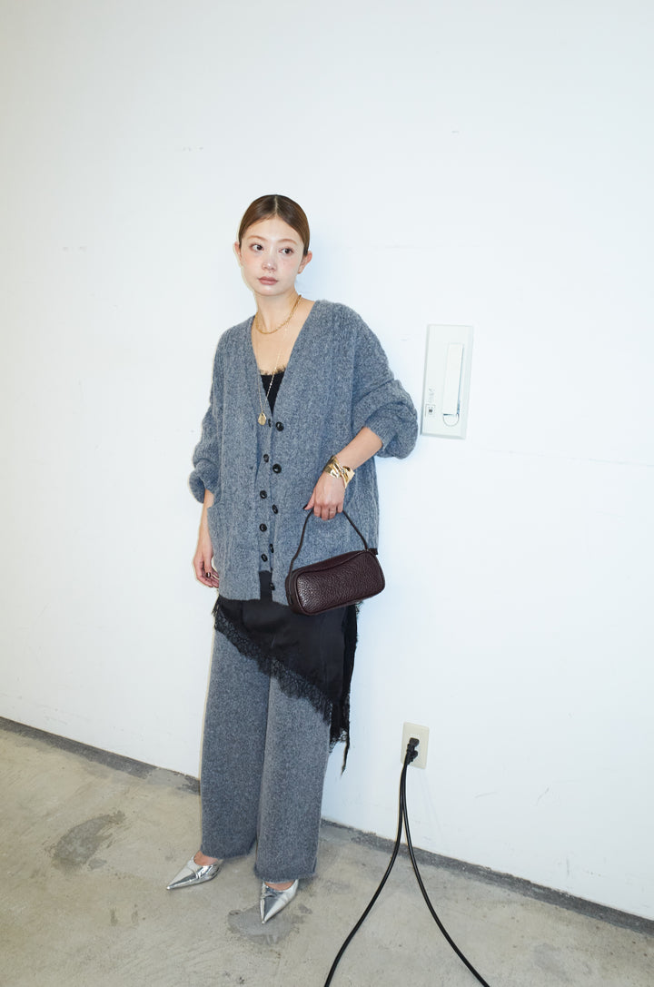 [予約/SET]エブリデイ3ピースニットアップ+アシンメトリーレースロングキャミ(2set)