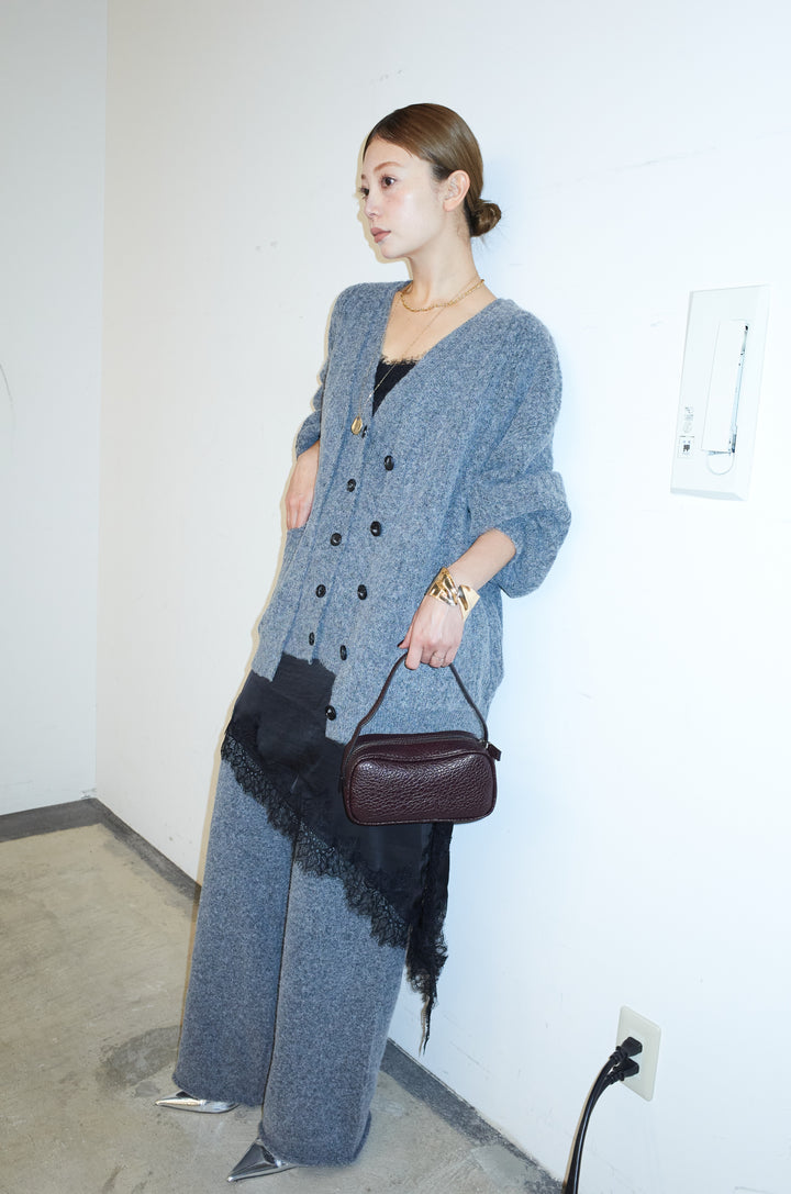 [予約/SET]エブリデイ3ピースニットアップ+アシンメトリーレースロングキャミ(2set)