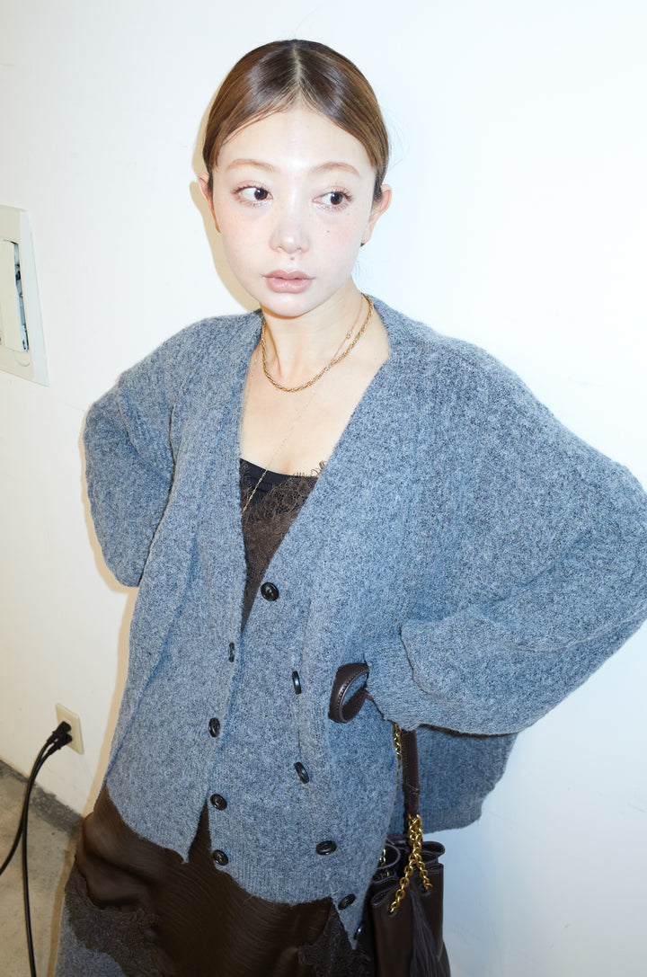 [予約/SET]エブリデイ3ピースニットアップ+アシンメトリーレースロングキャミ(2set)