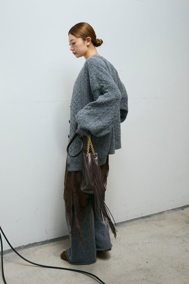 [予約/SET]エブリデイ3ピースニットアップ+アシンメトリーレースロングキャミ(2set)