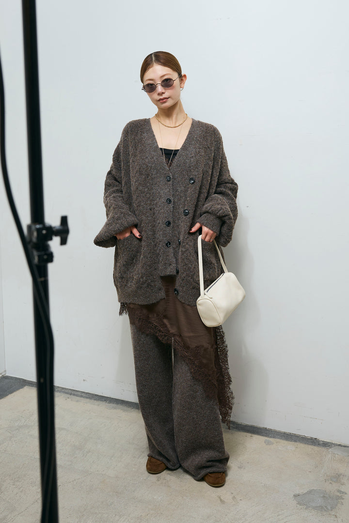 [予約/SET]エブリデイ3ピースニットアップ+アシンメトリーレースロングキャミ(2set)