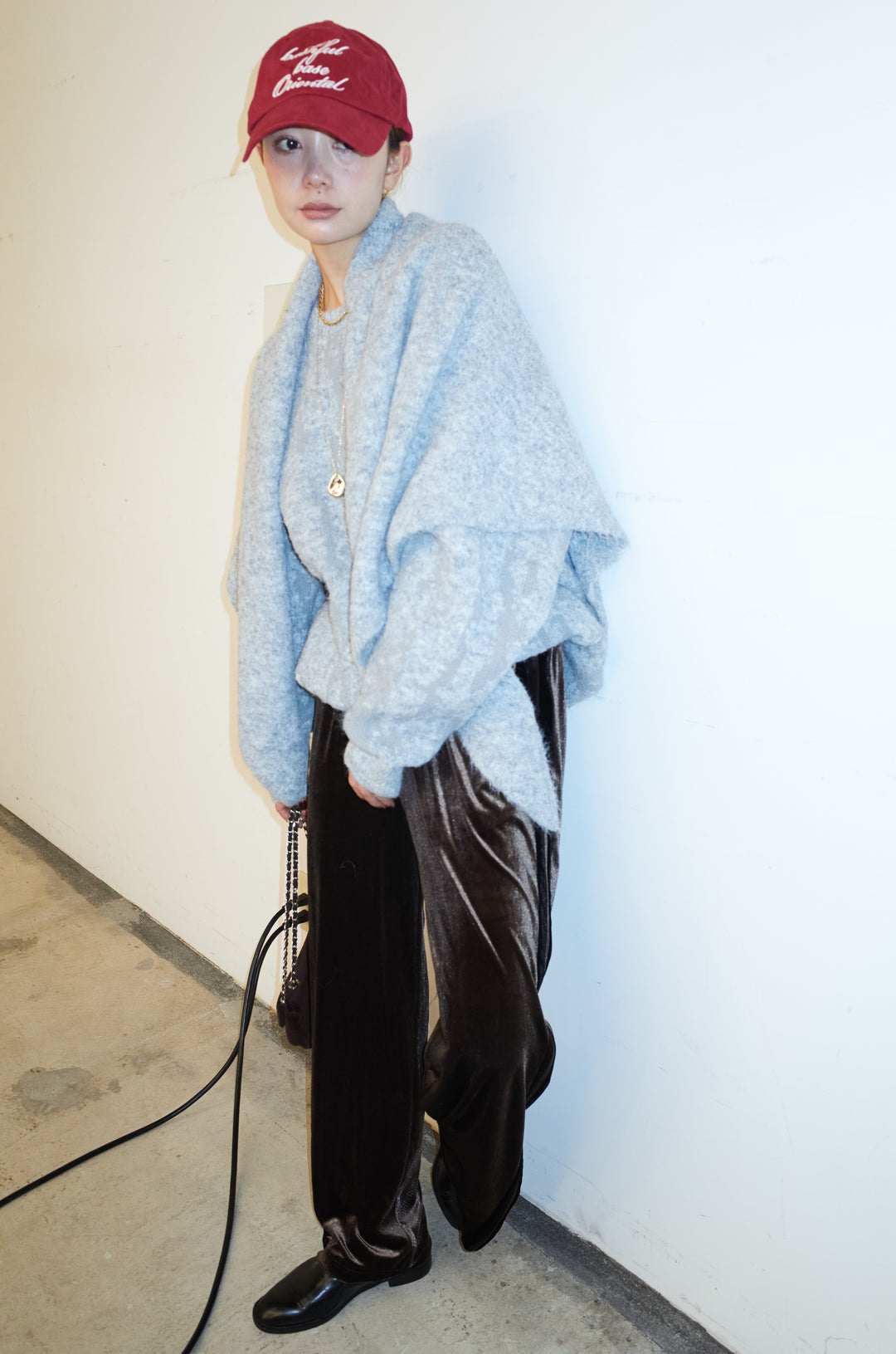 ダブルジャガードアルパカタッチPO+ダブルジャガードトライアングルストール(2set)