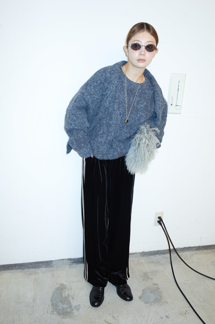 ダブルジャガードアルパカタッチPO+ダブルジャガードトライアングルストール(2set)