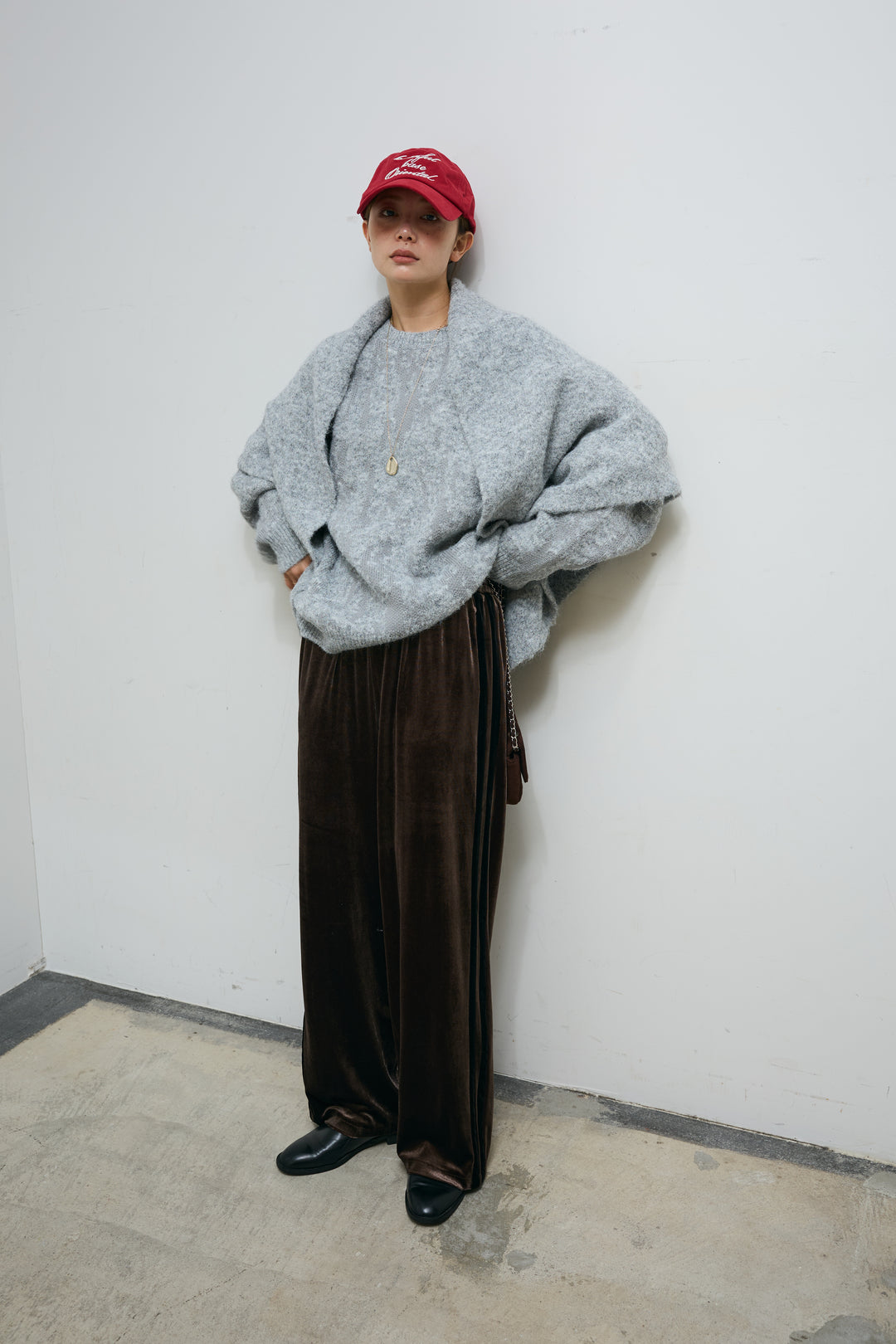 ダブルジャガードアルパカタッチPO+ダブルジャガードトライアングルストール(2set)