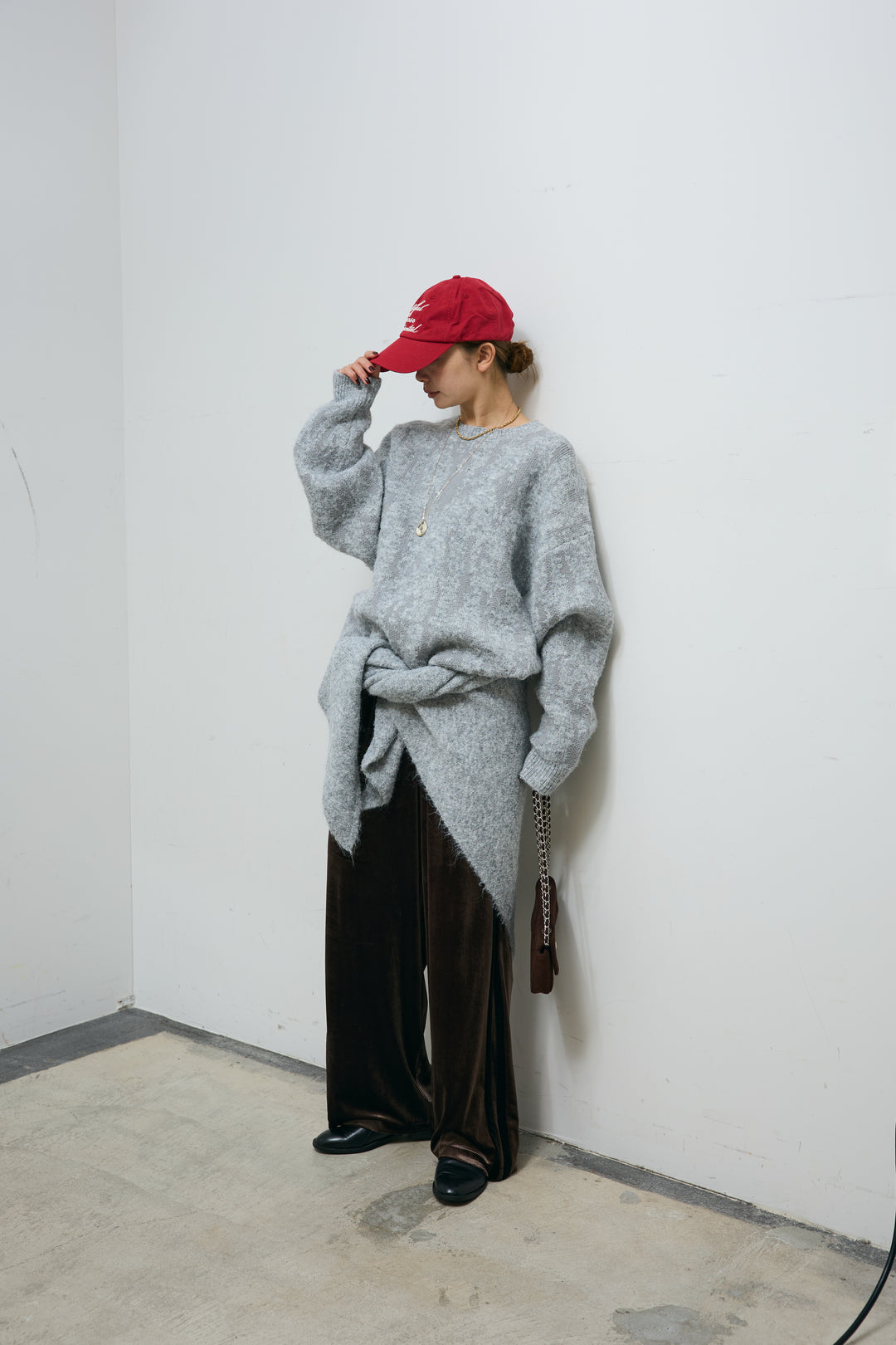 ダブルジャガードアルパカタッチPO+ダブルジャガードトライアングルストール(2set)