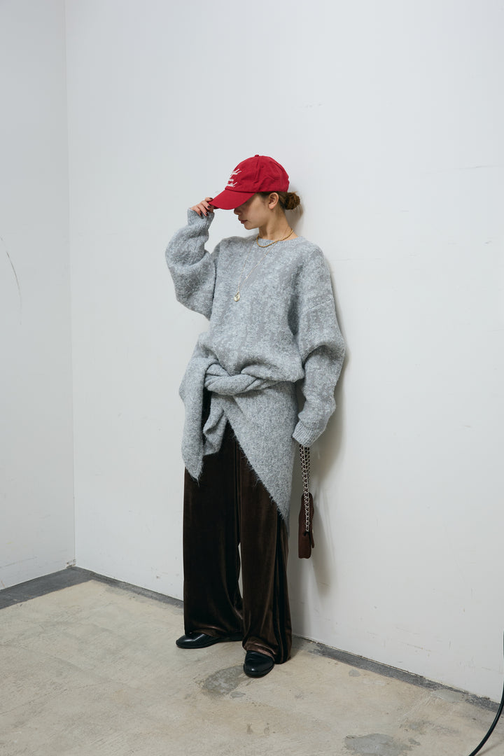 ダブルジャガードアルパカタッチPO+ダブルジャガードトライアングルストール(2set)