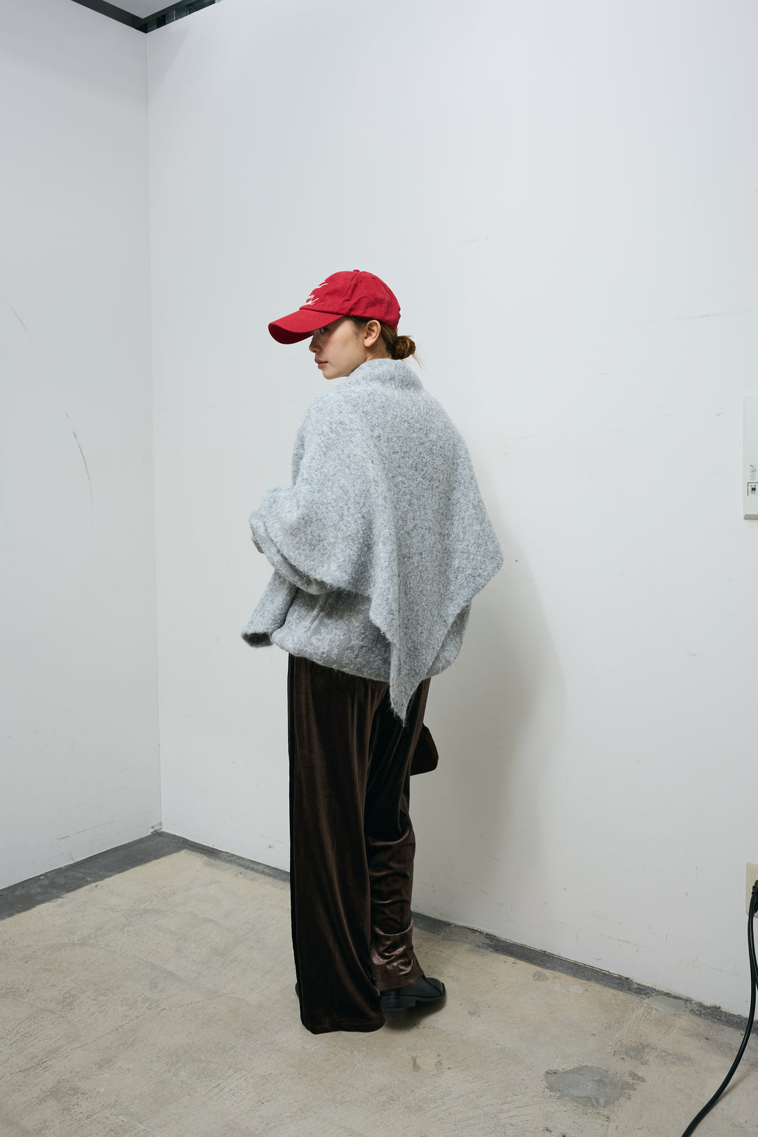 ダブルジャガードアルパカタッチPO+ダブルジャガードトライアングルストール(2set)