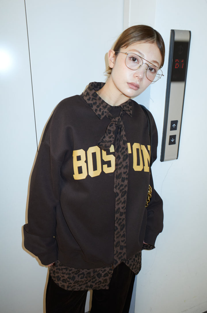 [予約]裏起毛ロゴスウェット