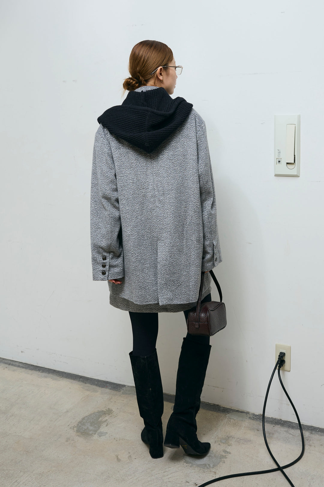 フェイクウールオーバーJK+フェイクウールミニジャンスカ(2set)